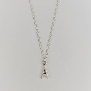 3 for $49 New Silver "A" Initial Necklace